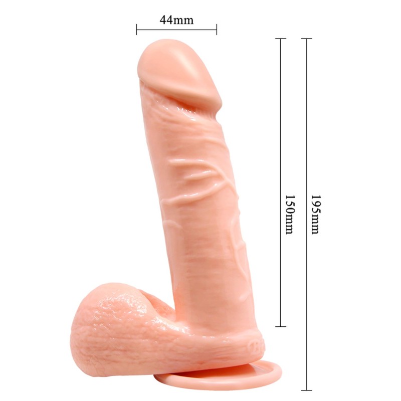 Realistyczne miękkie dildo z przyssawką 19,5 cm